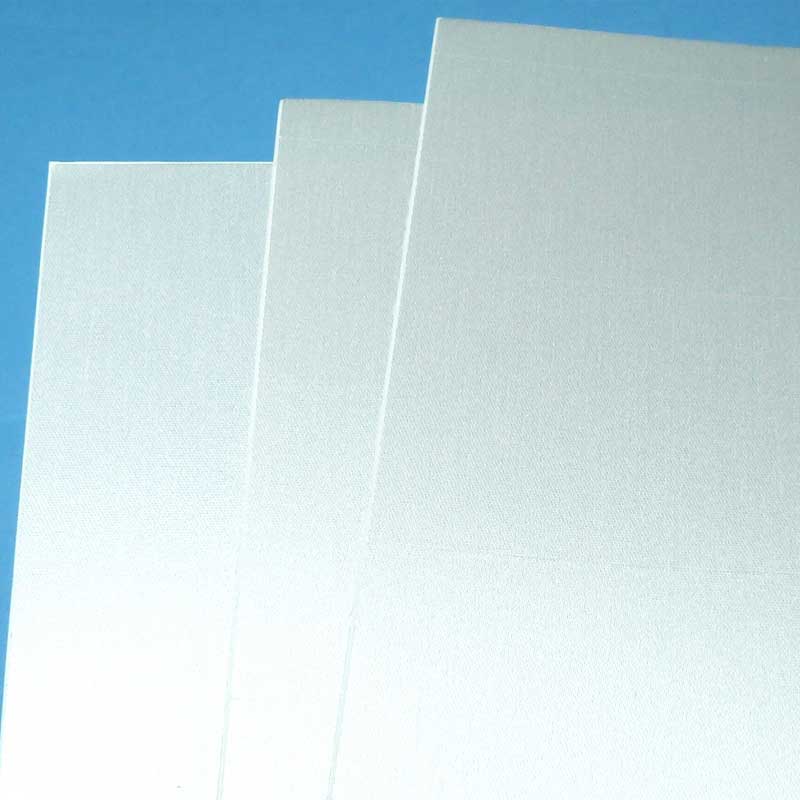 Textiletiketten aus weißer Acetatseide in verschiedenen Formaten auf A4-Bogen für Laserdrucker