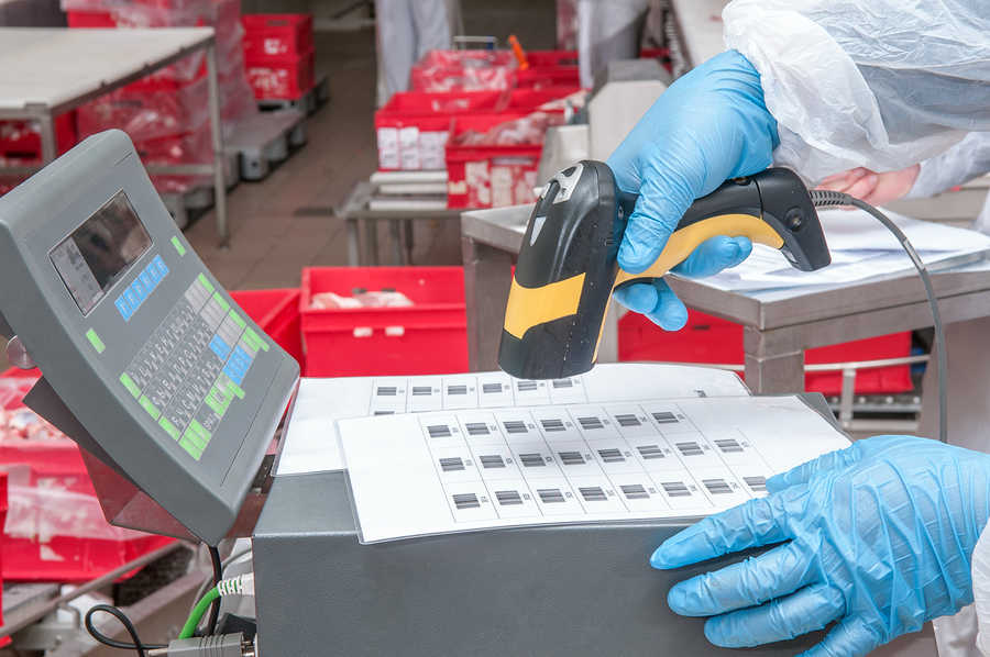 Tiefkühl-Etiketten mit Spezialklebstoff mit individuellem Barcode Individuelle Etiketten mit Tiefkühl-Klebstoff für Gefriergut, mit Nummerierung und Barcode