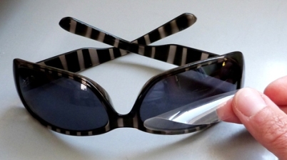 Transparente Schutzetiketten aus PE-Protect-Adhäsionsfolie für Brillen und Gläser