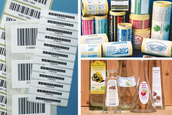 Individuelle Papieraufkleber in jeder Größe, jeder Stückzahl und Sortierung Papieretiketten in großer Materialauswahl, individuell bedruckt, jedes Format, jede Stückzahl