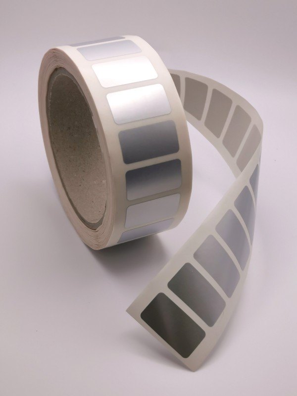 Polyesterfolie, silber-matt auf Rolle für Thermotransferdrucker