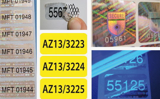 Individuell nummerierte Etiketten aus Papier, Folie und als manipulationssichere Sicherheitsetiketten