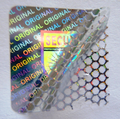 Holgrammetikett Secure Original als manipulationssicheres Siegel für Verpackungen und Geräte