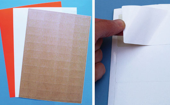 A4-Laser-Bogen-Etiketten aus Leuchtrotpapier, Packpapier, Opak-Papier zum selbst drucken