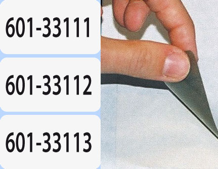 Nummerierte Opak-Aufkleber - kein Durchscheinen Nummerierte Etiketten aus Opak-Papier mit grauem, deckendem Klebstoff gegen Durchscheinen