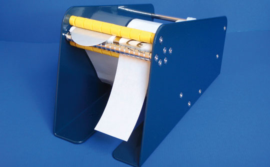 Praktische Etikettenspender in verschiedenen Modellen Etikettenspender für Rollenetiketten als Tischgerät, Handspender oder elektrischer Spender