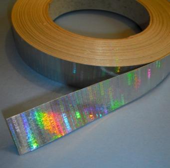 Hologrammpapier Klebeband  auf Rollen zum Zuschneiden in verschiedenen Breiten Sicherheitsklebeband aus Hologrammpapier zum Versiegeln von Verpackungen auf Rollen zum Zuschneiden
