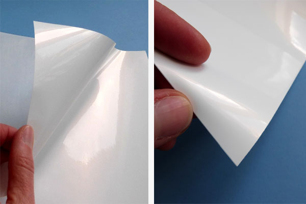 Weiße PP-Hochglanzfolie auf A4-Bogen für Inkjetdrucker