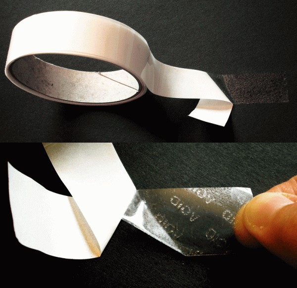 Wieder ablösbares Sicherheitsklebeband - Manipulationsschutz durch Void-Effekt Transparentes Non-Perm-Sicherheitsklebeband mit Void-Effekt bei Abblöseversuchen