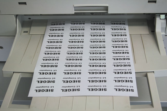 Sicherheitsetiketten aus weißer Void-Folie auf A4-Laserbogen selbst bedrucken