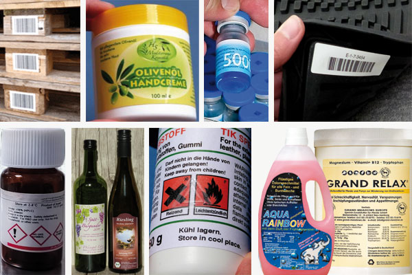 Individuelle Produktetiketten mit Barcodes für die Warenauszeichnung im Handel
