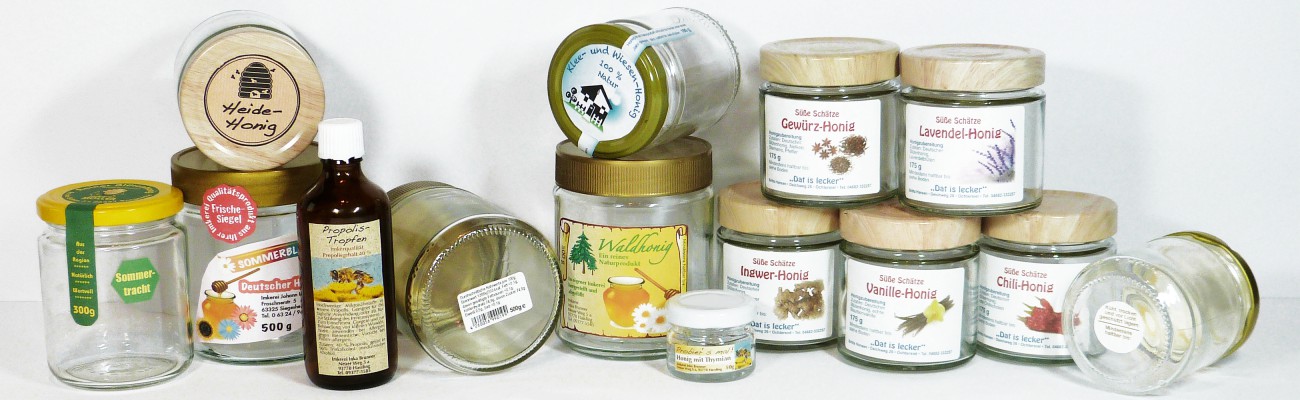Individuelle Honig-Aufkleber für Hong-Gläser und weitere Imkereiprodukte