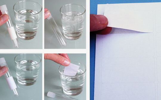 A4-Laser-Bogen-Etiketten aus wasserlöslichem Papier zum selbst Drucken