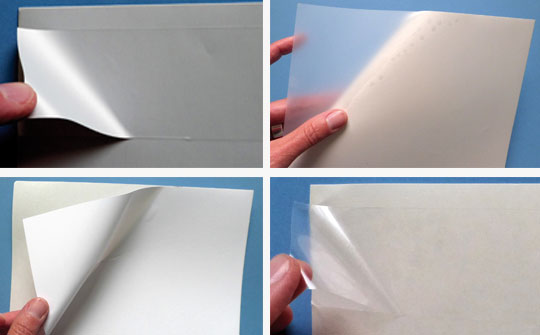 A4-Laser-Bogen-Etiketten aus Polyesterfolie zum selbst drucken