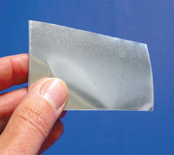 Silberne selbstklebende Etiketten aus reiner Aluminiumfolie bedruckt oder unbedruckt lieferbar