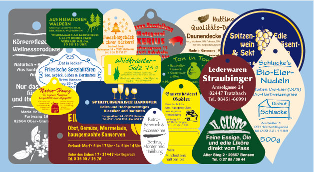 Hang Tags aus farbigem Karton individuell bedruckt Individuell bedruckte Anhängeetiketten aus farbigem Karton in verschiedenen Größen und Farben