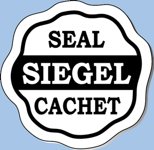 Sicherheitssiegel aus selbstzerstörender Folie mit dreisprachigem Aufdruck  SEAL SIEGEL CACHET