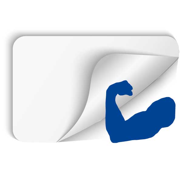 Superhaft-Etiketten mit Power-Klebstoff für schwierige Untergründe Etiketten aus Superhaftpapier sehr stark klebend für schwierige und raue Untergründe