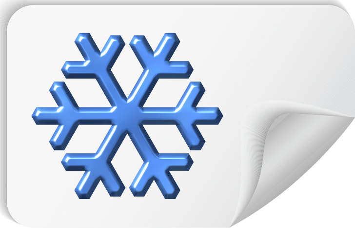 Tiefkühlbeständige Etiketten für Gefriergut Tiefkühletiketten aus weißem Papier mit Spezialklebstoff für Gefriergut, Kühltheken, Eispackungen