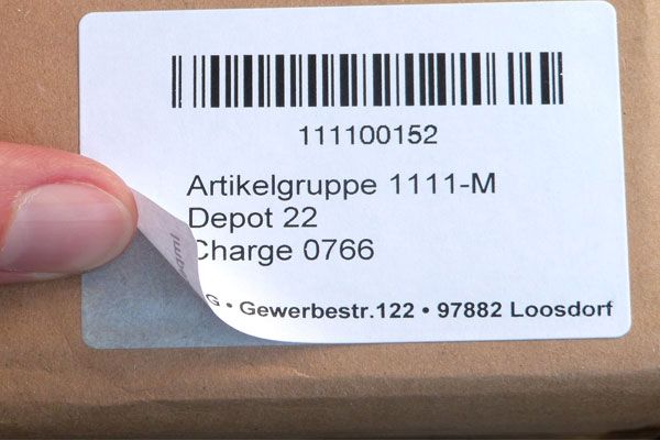 Duplexetiketten aus zweilagigem Sandwichpapier für Lager, Logistik und Barcode-Aufkleber