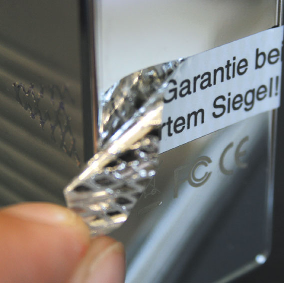 Garantiesiegel zum sicheren Versiegeln von Geräten und Hardware Garantiesiegel und Gewährleistungsetiketten mit Rauttenmustereffekt zum Versiegeln von Geräten