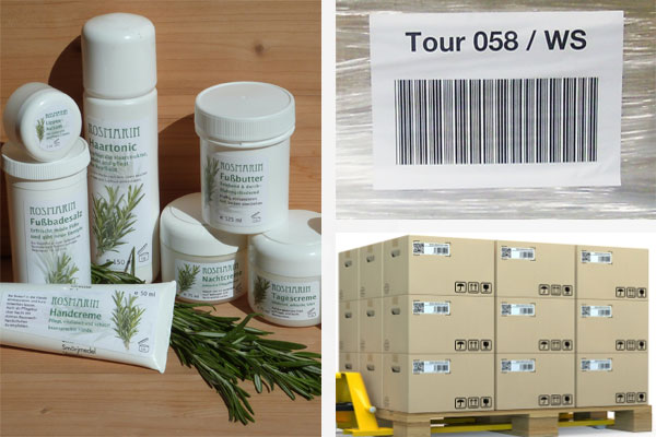 Individuelle Produkt- und Barcodeaufkleber für Verpackungen und Logistik